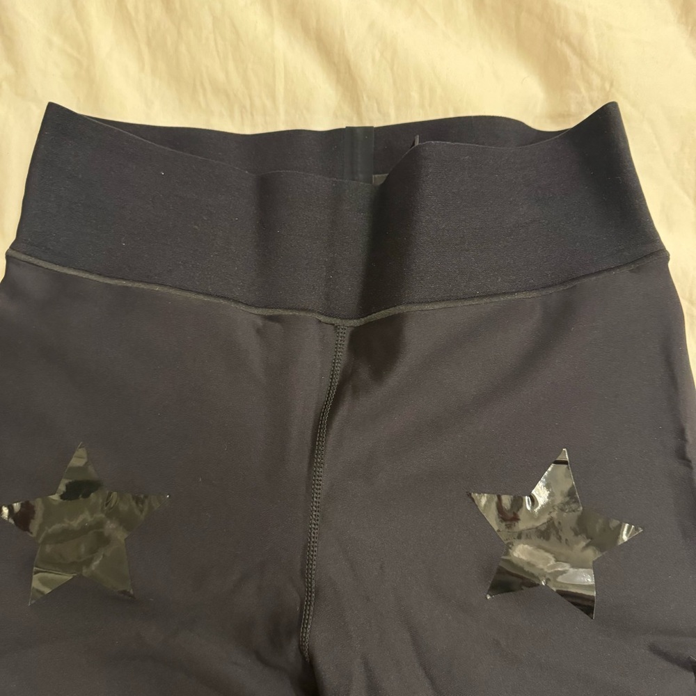 Ultracor Ultra Lux Knockout Star Leggings in Nero & Patent Nero - Sz: L - Picture 7 of 10